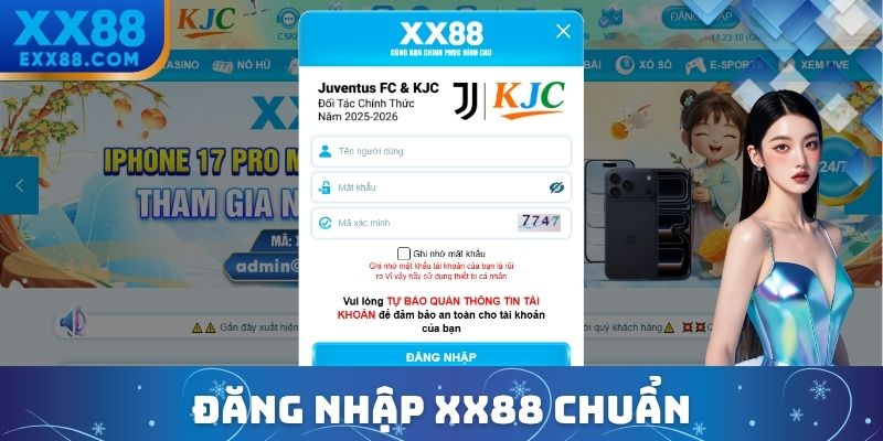 Cách thức đăng nhập XX88